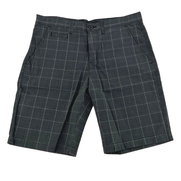 Kenneth Cole | Men's Shorts | Grey Plaid | Size 32 - Picture 1 of 2